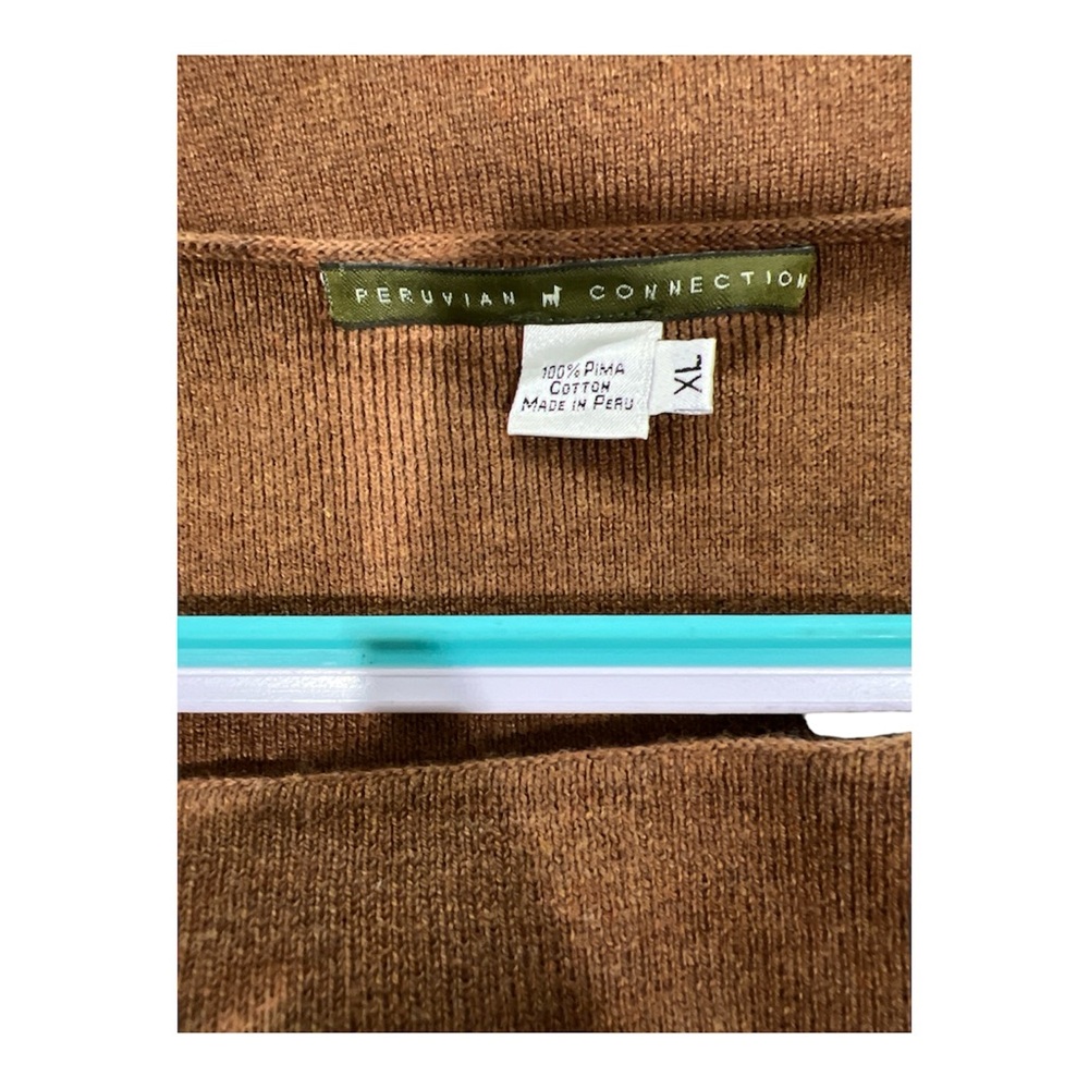 Peruvian Connection Square Neck Brown Sleeveless … - image 2